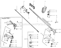 Page B Diagram and Parts List for XT45  Weed Eater Trimmer